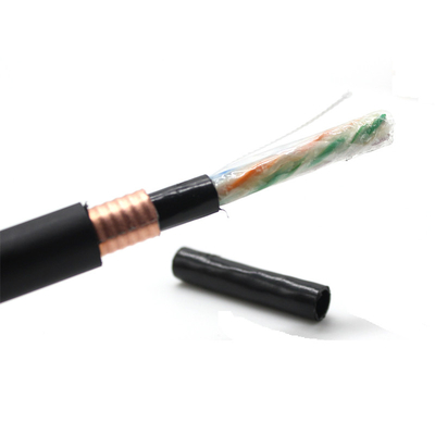 Manufacturer Outdoor Network Cable Jelly Filled Waterproof UTP/FTP Cat6 Armored Cat6 Lan Cable