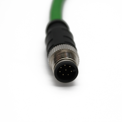 Flexible Ethernet RJ45 to M12 D-Coded Profinet Cable PUR Shielded Low MOQ
