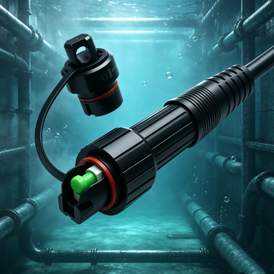  FTTH Armoured SC/APC 5.0 Black Corning Waterproof Fiber Optic Patch Cord Drop Cable FTTH Cable