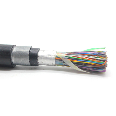 실내 외관 Cat3 전화 케이블 HYV HYA 보호 및 보호 된 네트워크 케이블 10 - 100 쌍 26AWG/24AWG