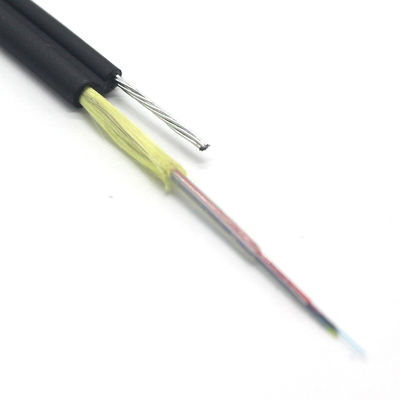 12core GYXTC8Y Fiber Optic Cable Single PE Jacket Self Supporting Optic Fiber Cable