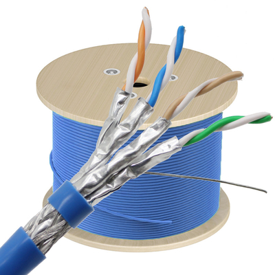 중국 공장 CAT8 이더넷 케이블 1000ft 고속 40Gbps 2000MHz SFTP 22AWG CAT8 LAN 케이블