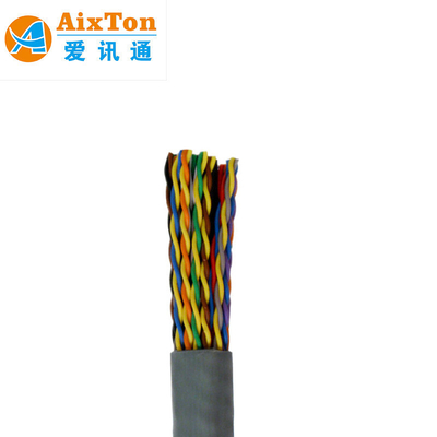 20P 50P 100P 150 쌍 전화 케이블 고형 Cat3 24AWG 전화 라인 케이블 다른 길이