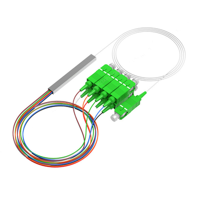 미니 타입 스틸 튜브 1*8 Sc/Apc 광섬유 스플리터 0.9Mm G657A 광섬유 PLC Ftth 스플리터