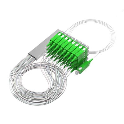 철강 튜브 1*8 LC/APC 광섬유 분할기 단면 G.657A1 광섬유 Plc Wdm 박스 연결 장치에 적합
