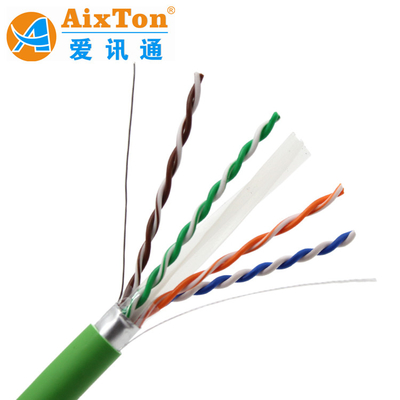 1000ft LAN 케이블 Cat 6A UTP 네트워크 케이블 FTP 23AWG 구리 Cat6A Cctv 카메라용 이더넷 케이블