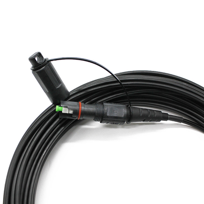 광섬유 카운트 2 방수 오프티타프 코닝 SC APC 커넥터 광섬유 패치 케이블 G657a1 G657a2 단일 모드 평면 드롭 케이블 파장 1310/1550nm