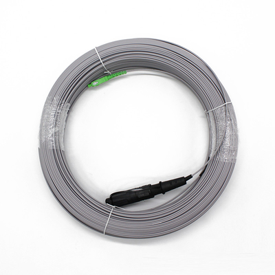 방수 외관 FTTH 단일 모드 광섬유 드롭 케이블 패치 코드 1 2 코어 코닝 SC 통신 케이블 10-200M