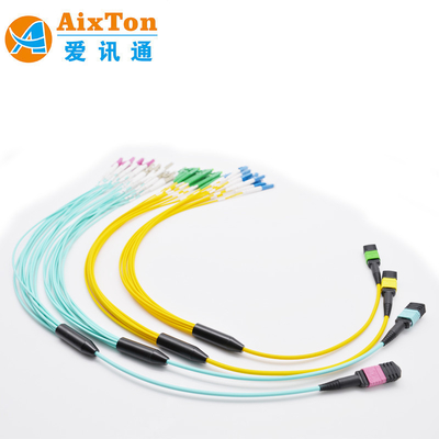 베트남 FTTH 및 FTTR용 MPO 광섬유 전 연결 점프 케이블 850/1300nm 파장 UPC에서 UPC 폴란드형