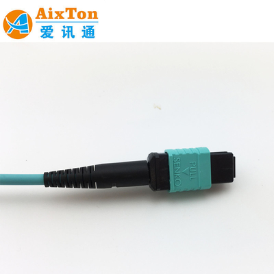 베트남 OM4 MTP/MPO 8 12 16 24 코어 파이버 싱글 모드 광 패치 케이블 10G 이더넷 거리 300m 850nm