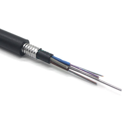 단일 모드 장갑 야외 광섬유 케이블 48/96/144 코어 통신 케이블 인터넷 GYTY53 GYTA53 통신 케이블