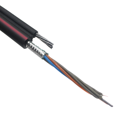 1-144 코어 에어리얼 그림 8 장갑 광섬유 케이블 1KM 2KM 4KM 검은 야외 FTTH 자부장 광 케이블 GYTC8S