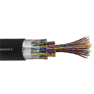 카테고리 3 강철 테이프 장갑 지하 600 1000 1200 짝 색상 코드 구리 전화 장갑 케이블