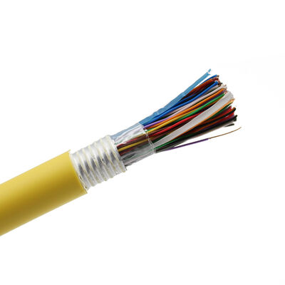 CAT3 25쌍 24/25/26 AWG 야외 통신 전화 케이블 LSZH PVC 재킷 100%BC 지휘자