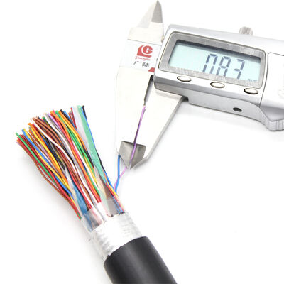 CAT3 전화 케이블 25 30 50 100 200 쌍 전화 케이블 0.4mm 0.5mm 0.6mm 구리 다쌍 케이블